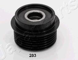 Japanparts RA-203 - Pulley, alternator, freewheel clutch autospares.lv