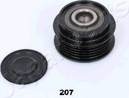 Japanparts RA-207 - Pulley, alternator, freewheel clutch autospares.lv