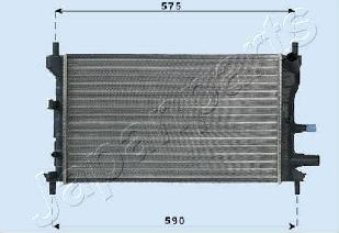 Japanparts RDA053060 - Radiator, engine cooling autospares.lv