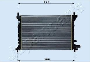 Japanparts RDA053061 - Radiator, engine cooling autospares.lv