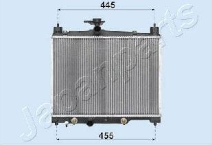 Japanparts RDA153014 - Radiator, engine cooling autospares.lv