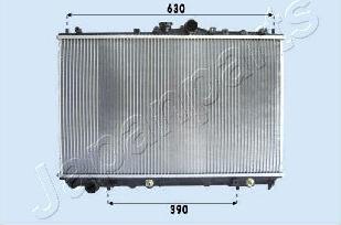 Japanparts RDA163026 - Radiator, engine cooling autospares.lv