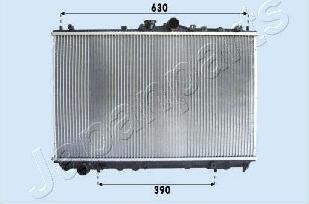 Japanparts RDA163027 - Radiator, engine cooling autospares.lv