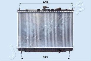 Japanparts RDA333025 - Radiator, engine cooling autospares.lv