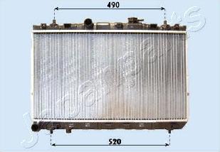 Japanparts RDA283099 - Radiator, engine cooling autospares.lv