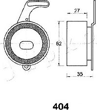 Japko 45404 - Tensioner, timing belt autospares.lv