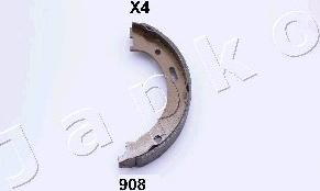 Japko 55908 - Brake Shoe Set, parking brake autospares.lv