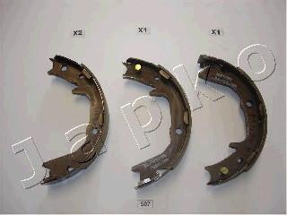 Japko 55507 - Brake Shoe Set, parking brake autospares.lv