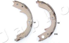 Japko 55515 - Brake Shoe Set, parking brake autospares.lv