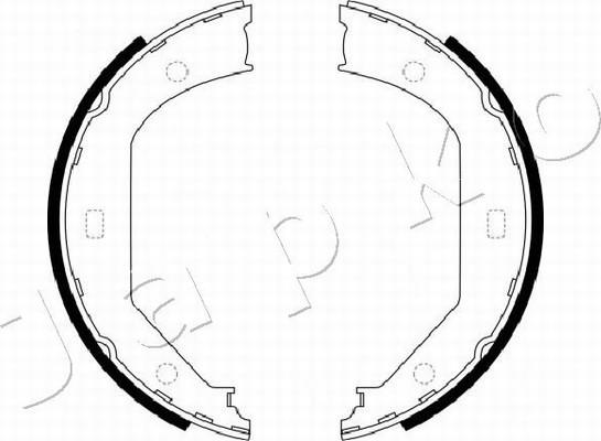 Japko 550102 - Brake Shoe Set, parking brake autospares.lv