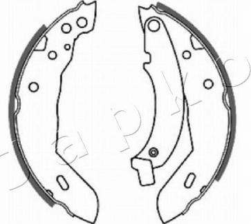 Japko 550718 - Brake Shoe Set autospares.lv