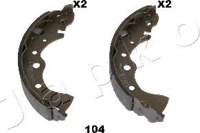 Japko 55104 - Brake Shoe Set autospares.lv