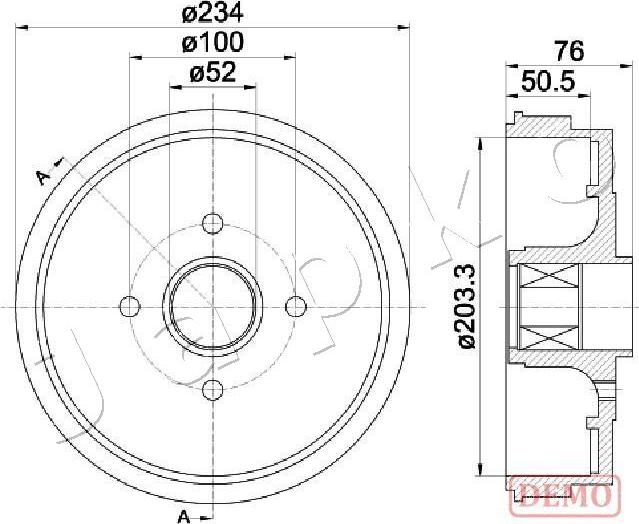 Japko 560409C - Brake Drum autospares.lv