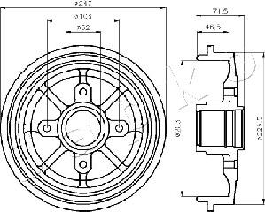 Japko 560610 - Brake Drum autospares.lv