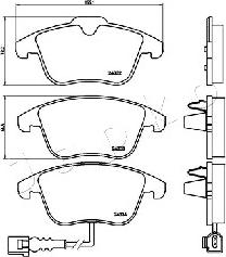 Japko 500929 - Brake Pad Set, disc brake autospares.lv