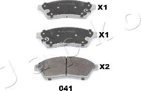 Japko 50041 - Brake Pad Set, disc brake autospares.lv