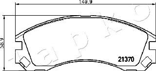 Japko 500623 - Brake Pad Set, disc brake autospares.lv