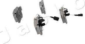 Japko 500045 - Brake Pad Set, disc brake autospares.lv