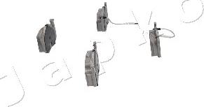 Japko 500035 - Brake Pad Set, disc brake autospares.lv