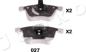 Japko 50027 - Brake Pad Set, disc brake autospares.lv