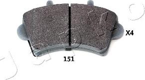 Japko 50151 - Brake Pad Set, disc brake autospares.lv