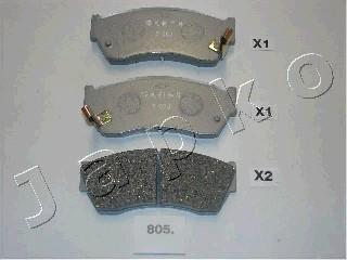 Japko 50805 - Brake Pad Set, disc brake autospares.lv