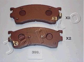 Japko 50399 - Brake Pad Set, disc brake autospares.lv