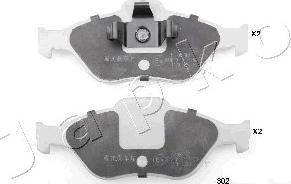 Japko 50302 - Brake Pad Set, disc brake autospares.lv