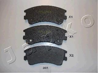 Japko 50307 - Brake Pad Set, disc brake autospares.lv