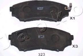 Japko 50323 - Brake Pad Set, disc brake autospares.lv