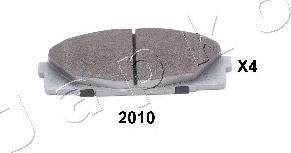 Japko 502010 - Brake Pad Set, disc brake autospares.lv