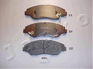 Japko 50K00 - Brake Pad Set, disc brake autospares.lv