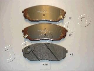 Japko 50K08 - Brake Pad Set, disc brake autospares.lv