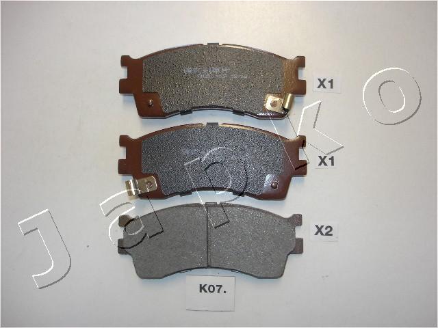 Japko 50K07 - Brake Pad Set, disc brake autospares.lv