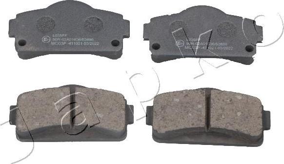 Japko 50MC03 - Brake Pad Set, disc brake autospares.lv