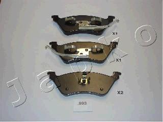 Japko 51993 - Brake Pad Set, disc brake autospares.lv