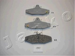 Japko 51997 - Brake Pad Set, disc brake autospares.lv