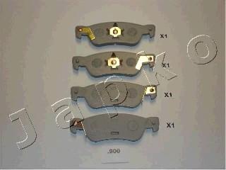 Japko 51900 - Brake Pad Set, disc brake autospares.lv