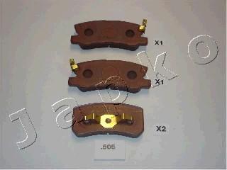 Japko 51505 - Brake Pad Set, disc brake autospares.lv