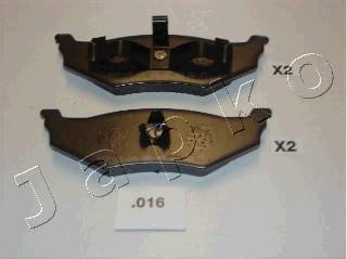 Japko 51016 - Brake Pad Set, disc brake autospares.lv