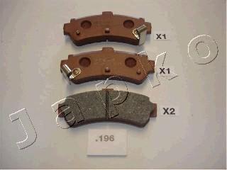 Japko 51196 - Brake Pad Set, disc brake autospares.lv