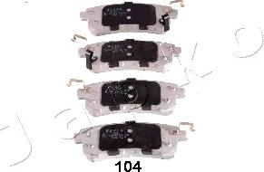 Japko 51104 - Brake Pad Set, disc brake autospares.lv