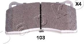 Japko 51103 - Brake Pad Set, disc brake autospares.lv