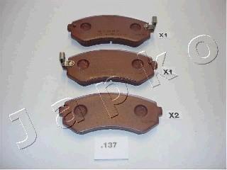 Japko 51137 - Brake Pad Set, disc brake autospares.lv