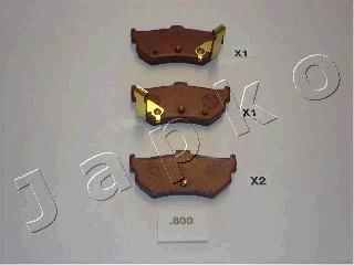 Japko 51800 - Brake Pad Set, disc brake autospares.lv