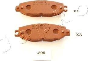 Japko 51295 - Brake Pad Set, disc brake autospares.lv