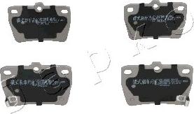 Japko 51256 - Brake Pad Set, disc brake autospares.lv