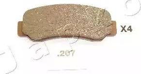 Japko 51207 - Brake Pad Set, disc brake autospares.lv