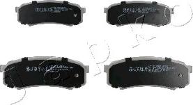 Japko 51210 - Brake Pad Set, disc brake autospares.lv