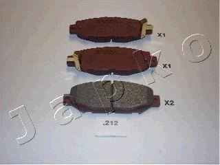 Japko 51212 - Brake Pad Set, disc brake autospares.lv